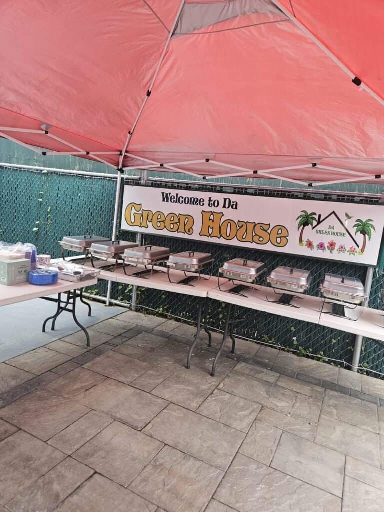 corporate Outdoor catering setup at Da Green House Spot